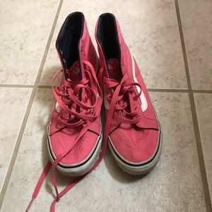 High top pink vans